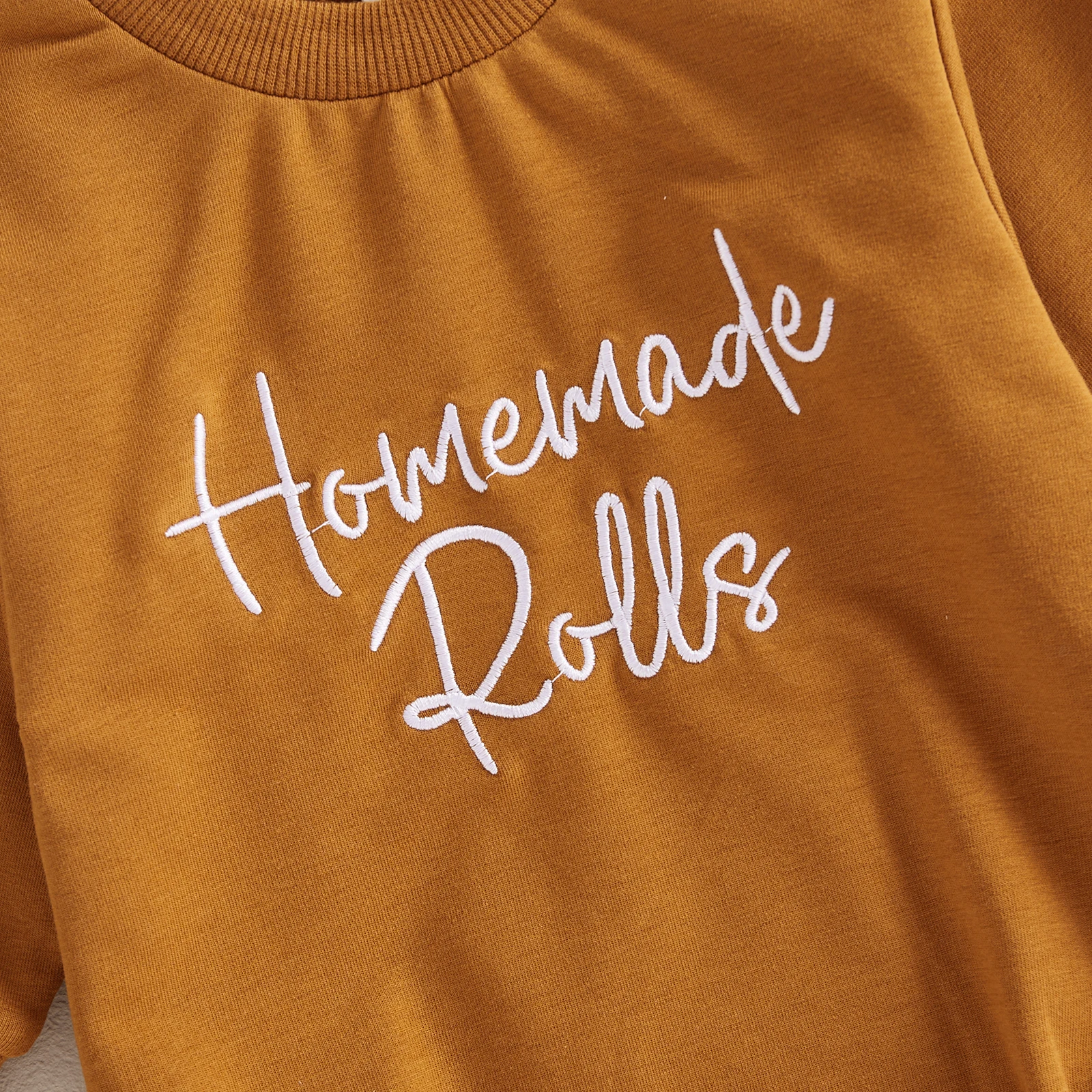 

Baby Thanksgiving Day Romper Classic Letter Print Bubble Long Sleeve Crew Neck Sweatshirt Bodysuit Newborn Fall Clothes