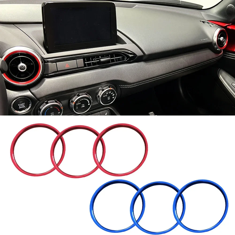 Car Air Conditioner AC Vent Outlet Ring Trim For Mazda MX-5 MX5 mazda 2 CX-3 CX3  RF ND Car Accessories