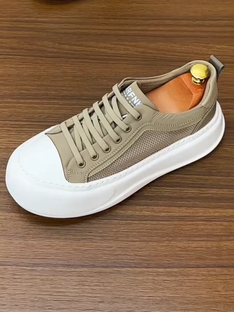 

Высококачественные мужские повседневные туфли из технологичной ткани: комфортные, легкие, с ощущением роскоши, модные, молодежные, с круглым носком, на клеевой основе