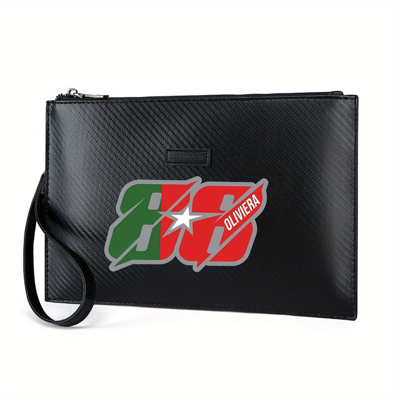 Torba męska z PU z nadrukiem logo, gwiazdą i wyrazistym napisem, elegancka, modna i praktyczna do codziennego użytku.