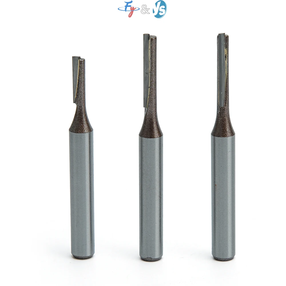 Double Edged Straight Knife Woodworking Milling Cutter, Slotting Trimming Engraving Machine Slitting Tool Bit