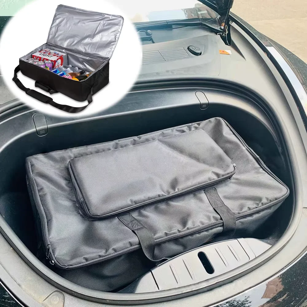 

FRUNK COOLER Outdoor Picnic Bag FOR TESLA MODEL X, MODEL 3, AND MODEL Y Trunk Camping Food Organizer Cargo Storage Bag