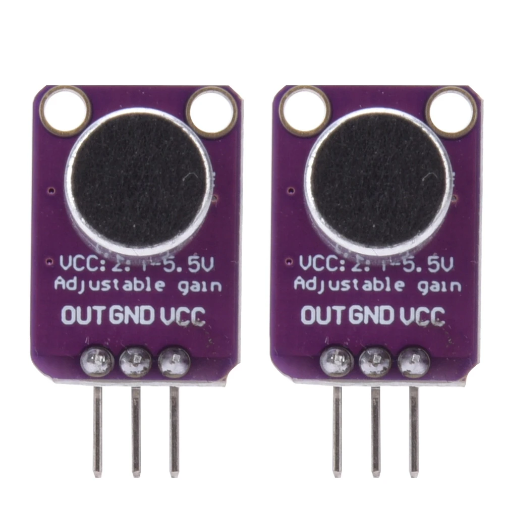 2Pcs Electret Microphone Amplifier Adjustable MAX4466 Electrical Equipment CMA-4544PF W