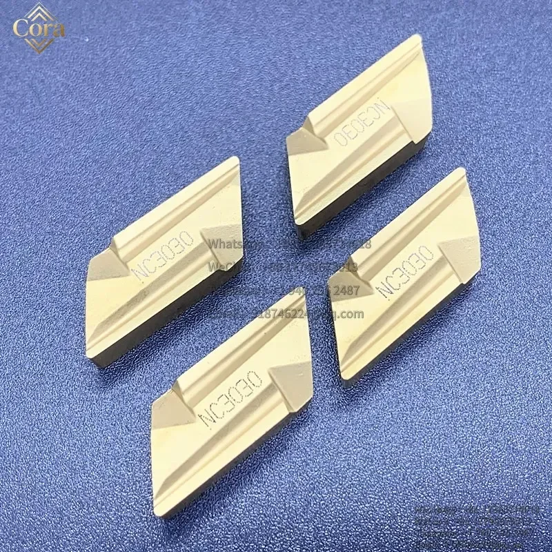 carbide inserts KNUX160405R KNUX160405L KNUX/160405L 160405R NC3020 NC3030 metal lathe tools steel processing blade view 4