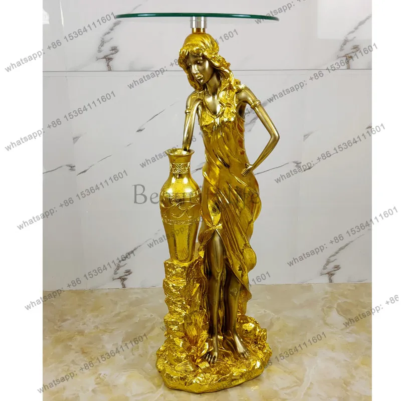 Floor-to-ceiling ornaments Home decoration Sofa corner Several European African beautiful women Hotel Western restaurant
