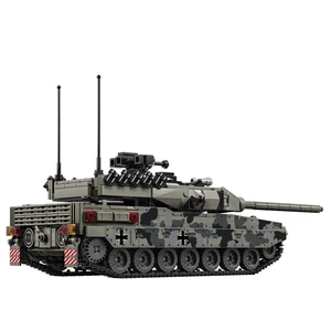 第二次世界大戦ww2陸軍軍兵士swat leopard 2a7メインバトルタンクアセンブルビルディングブロックレンガの子供のおもちゃの贈り物 8ベストセールスLEGOスターウォーズクローンミニフィギュア-5