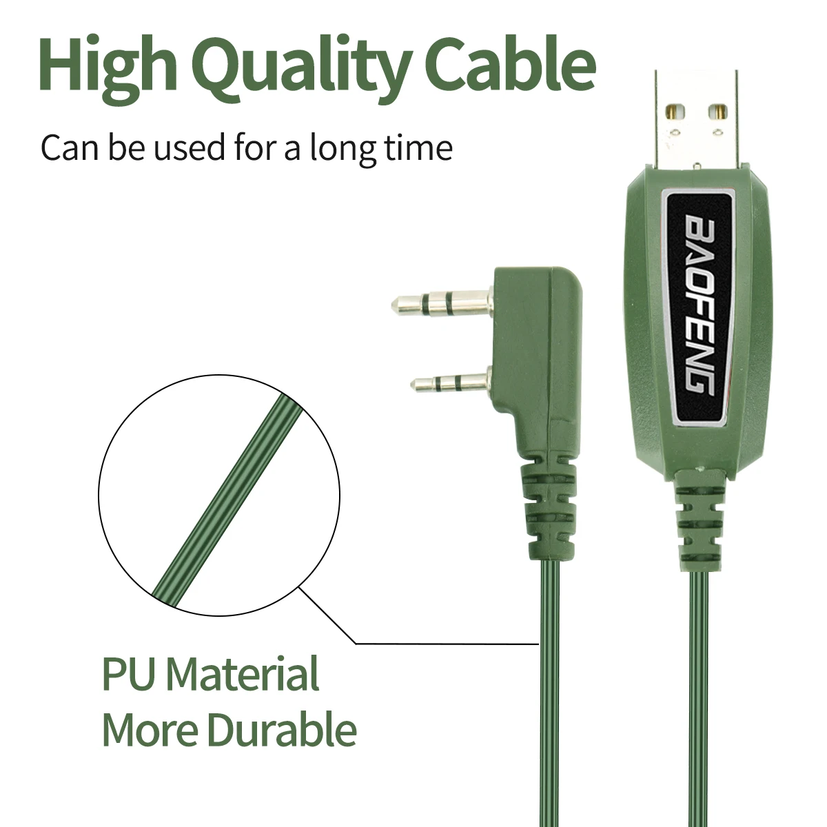 Baofeng-Cable de programación USB sin unidad, soporte de ventana 11 para Baofeng UV-5R, UV-82 PRO, UV-13, Radio bidireccional