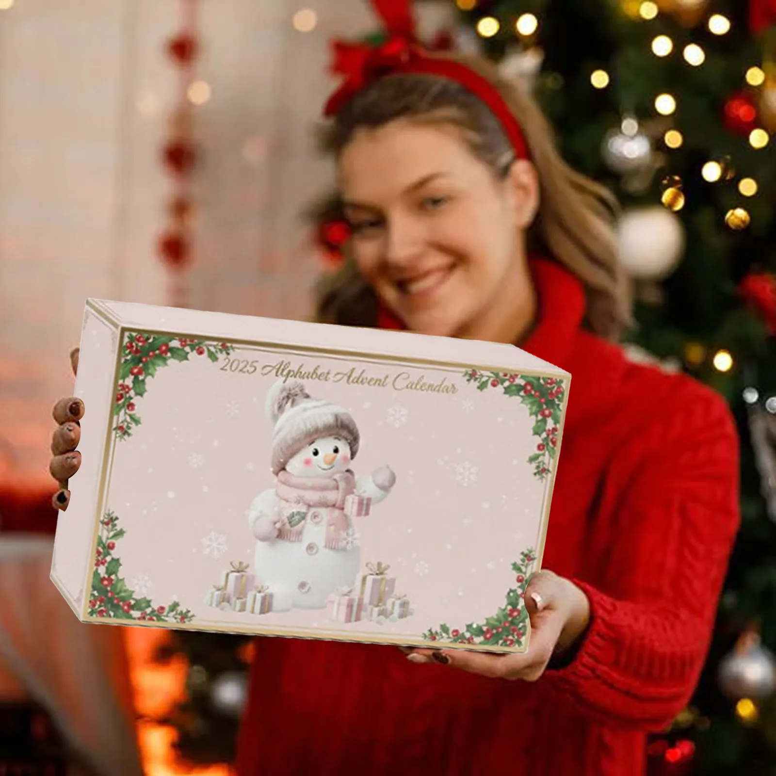 Chauffage de bureau avec minuterie, compte à rebours de noël, pendentif lettre bonhomme de neige, ornement plat en acrylique plus minuterie visuelle