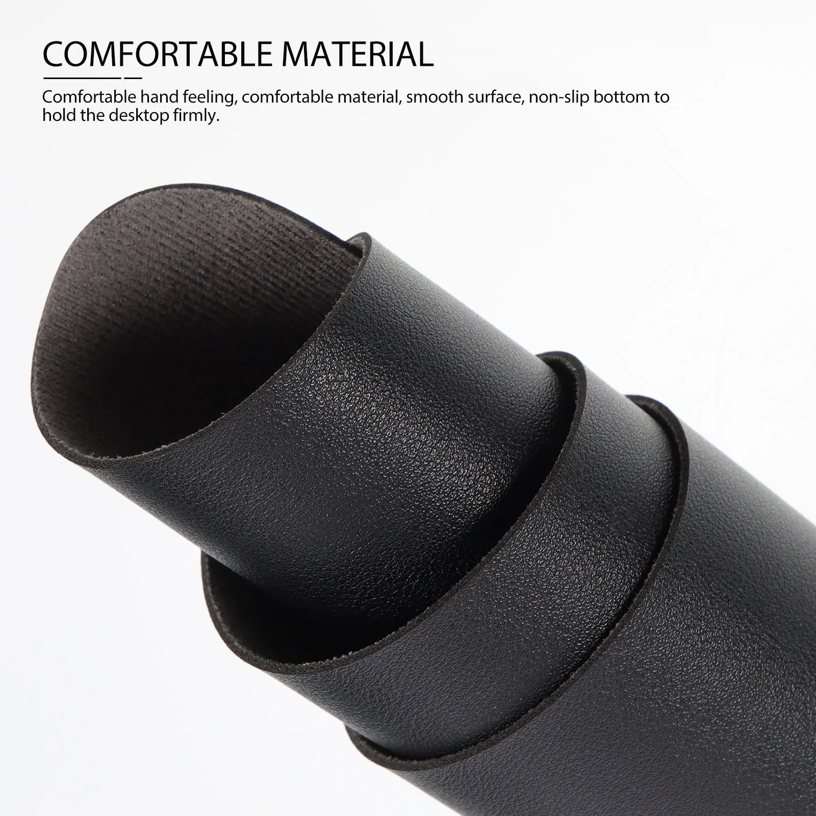 

Large Solid Color Mouse Pad Exquisite Craftsmanship Non Slip Bottom Comfortable Material Multi Function Practical for Home