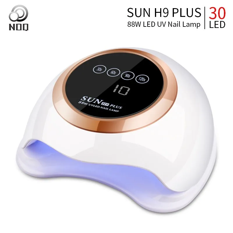 NOQ 30Leds SUN H9 Plus Max60W LED Nail Lamp UV Lamp For Nails With LCD Display Manicure Drying Gel Polish Nail Art Tools