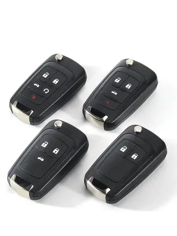 KEYYOU 10pcs 2/3/4/5 Buttons Remote Case Fob Cover Flip Folding Key Shell Blank For Chevrolet Lova Sail Aveo Cruze Replac