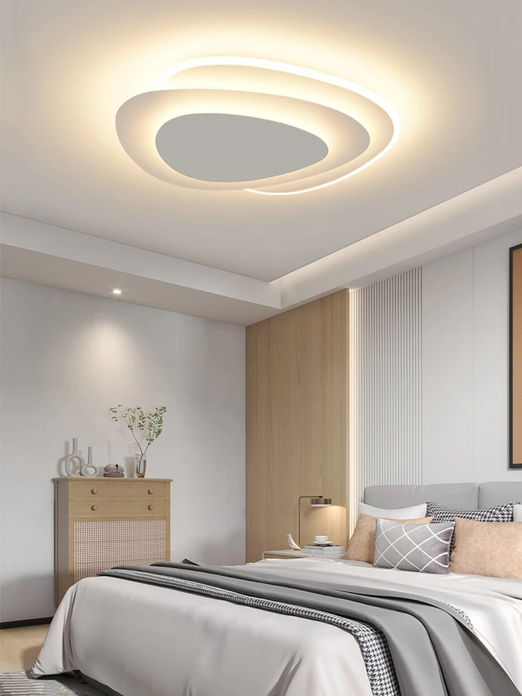 2026 New Arrival: Minimalist Oval Smart Ceiling Light | Artistic Lighting for Living Room & Master Bedroom