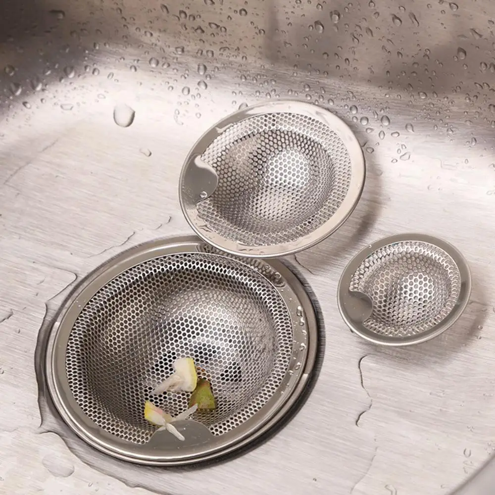 Kitchenware Stainless  Steel Colander Kitchen Bathtub Bathroom Water Sink Strainers Drain Filter