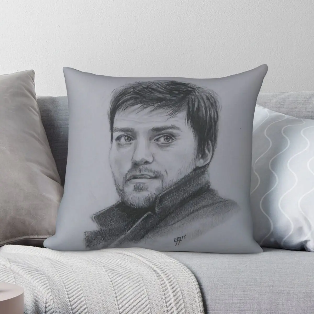 Cormoran Strike Robin Ellacott Square Pillowcase Polyester Linen Velvet Pattern Decorative Throw Pillow Case Sofa Cushion Cover