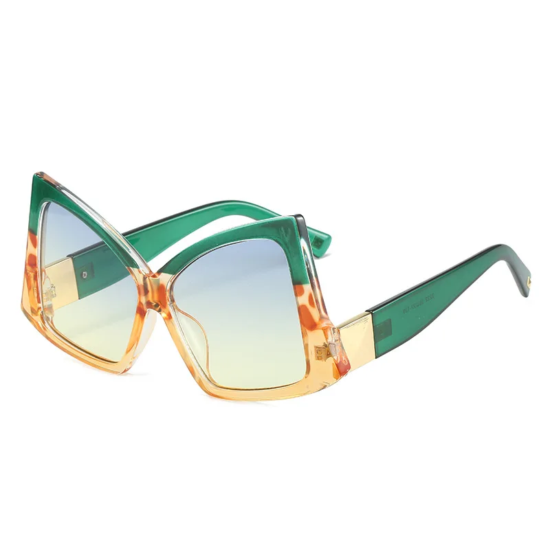 Occhiali da sole quadrati irregolari da donna con montatura a doppio colore Cat Eye sfumature femminili Designer di marca Gafas occhiali da sole di lusso UV400 Eyewear