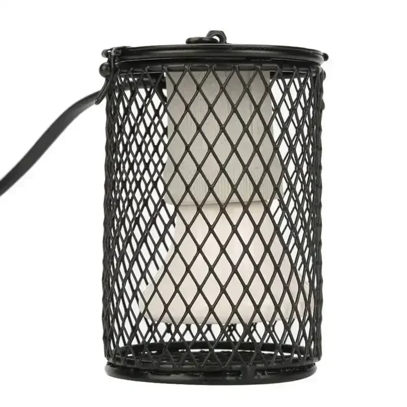 Lampada riscaldante da 100 W Tartaruga Serpente Lucertola Rettili E27 Riscaldatore a infrarossi Gabbia antiscottatura in ceramica Protegge i pulcini