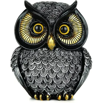 Vintage Resin Owl Statue 1