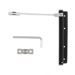 Door Closers Stainless Steel Simple Automatic Door Closer Hinge Lightweight Buffer Closing Device Door Hardware for Home Office