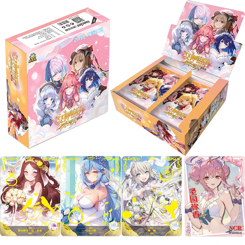 

New Goddess Story Sunrise Chapter Card Booster Box Collection Anime Goddess Feast Rare SSR UR SER Cards Table Game Kids Toy Gift