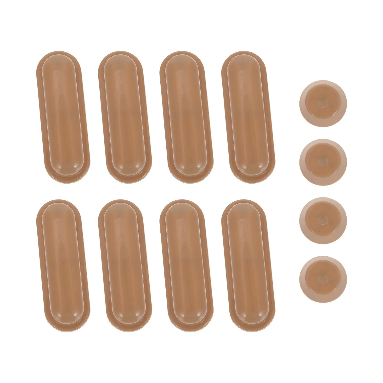 12Pcs Toilet Seat Buffers Bidet Spacers Non Slip Noise Reducing Lid Bumpers Shock Absorption Toilet Seat Cushion Pads