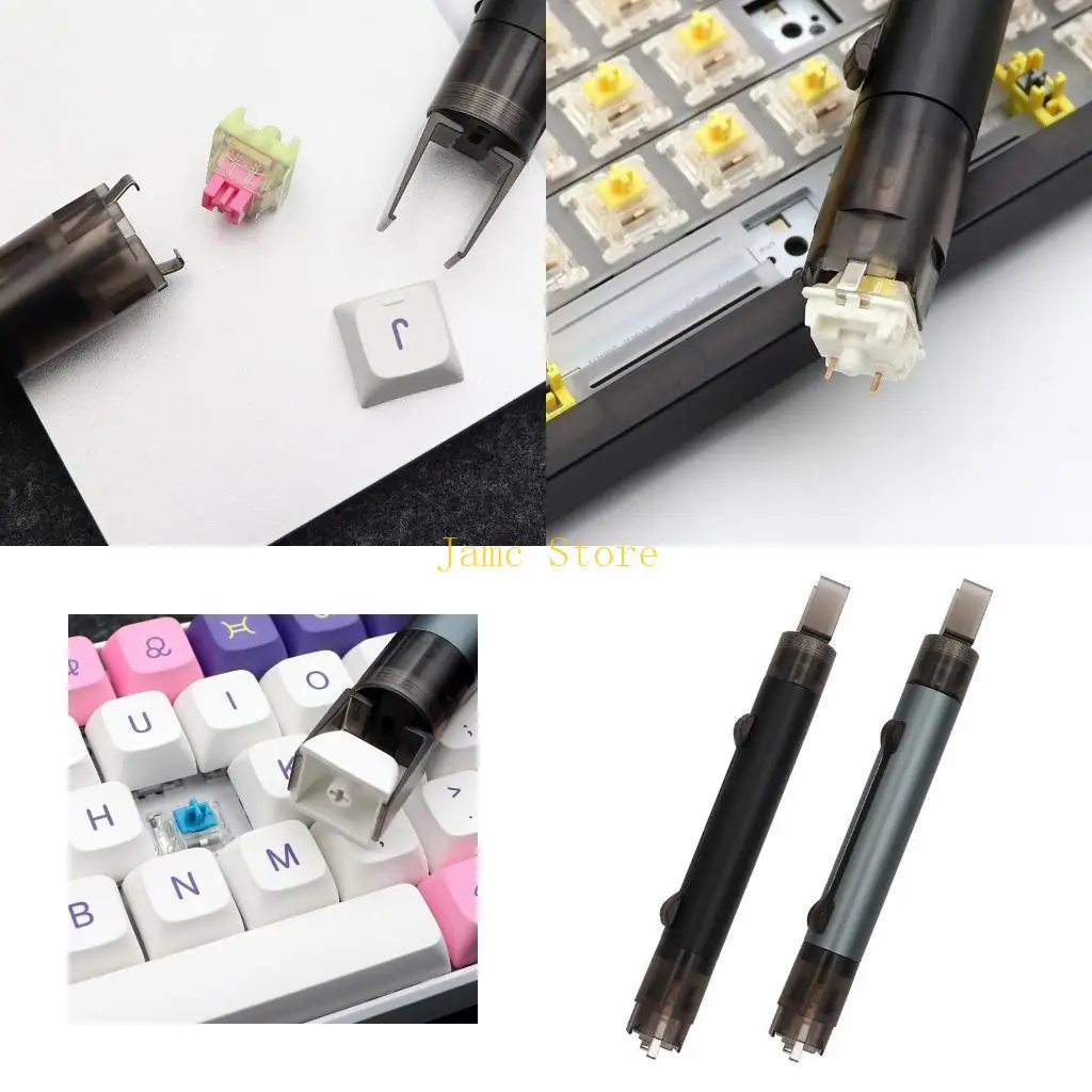 

LX0B 2 in 1 Switch Puller Keycap Remover for Mechanical Keyboard Hot Swap Shaft