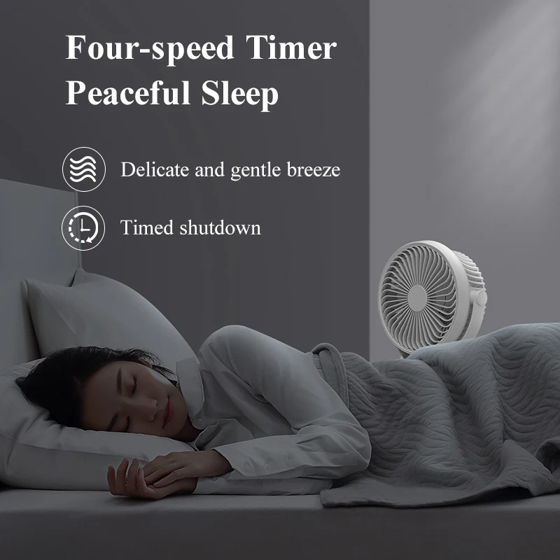 HEBRON 소형 클립형 USB 충전 팬 학생 기숙사 침대 사무실 데스크탑 및 자동차 배터리 구동을 위한 새로운 자동 팬 세트