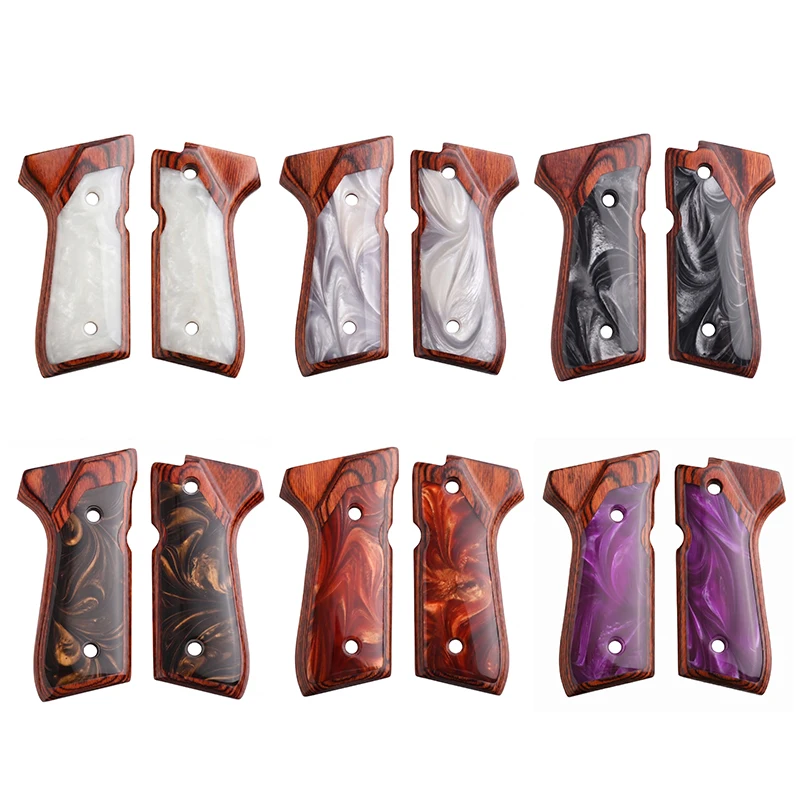 92 Grips New Style Wooden+Resin Double Colors Unique Patterns Bright and Beautiful Fit Perfect