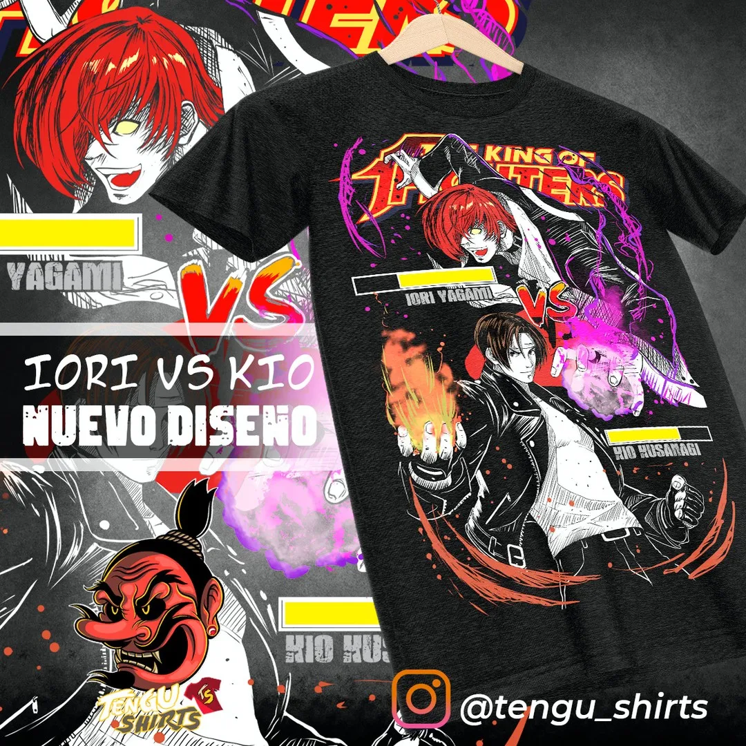 Iori Yagami, Kyo King of Fighters Gaming Shirt, KOF Video Gaming Unisex T-Shirt