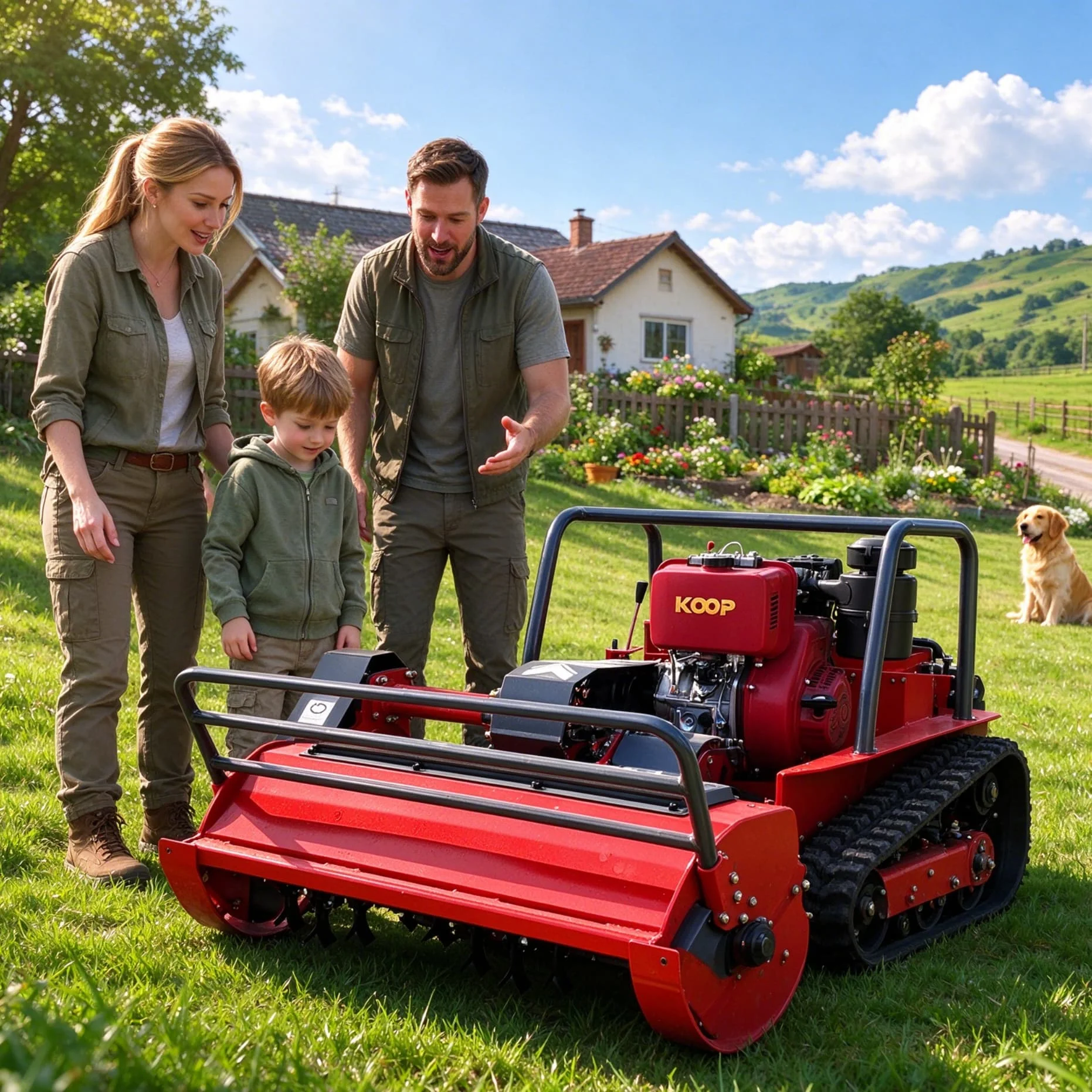 Customized 800s Radio Control RC Lawn Mower robot mower zero turn mower, Petrol Crawler Robot Mower Built For Large Lawn Areas