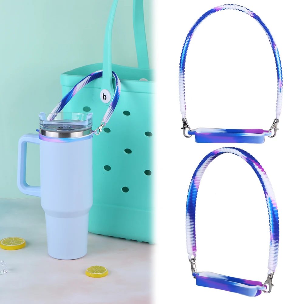 Water Bottle Strap Silicone Portable Bottle Carrying Strap Universal Drink Bottle Carrier Strap for Stanley Cup Accessories - Image 4