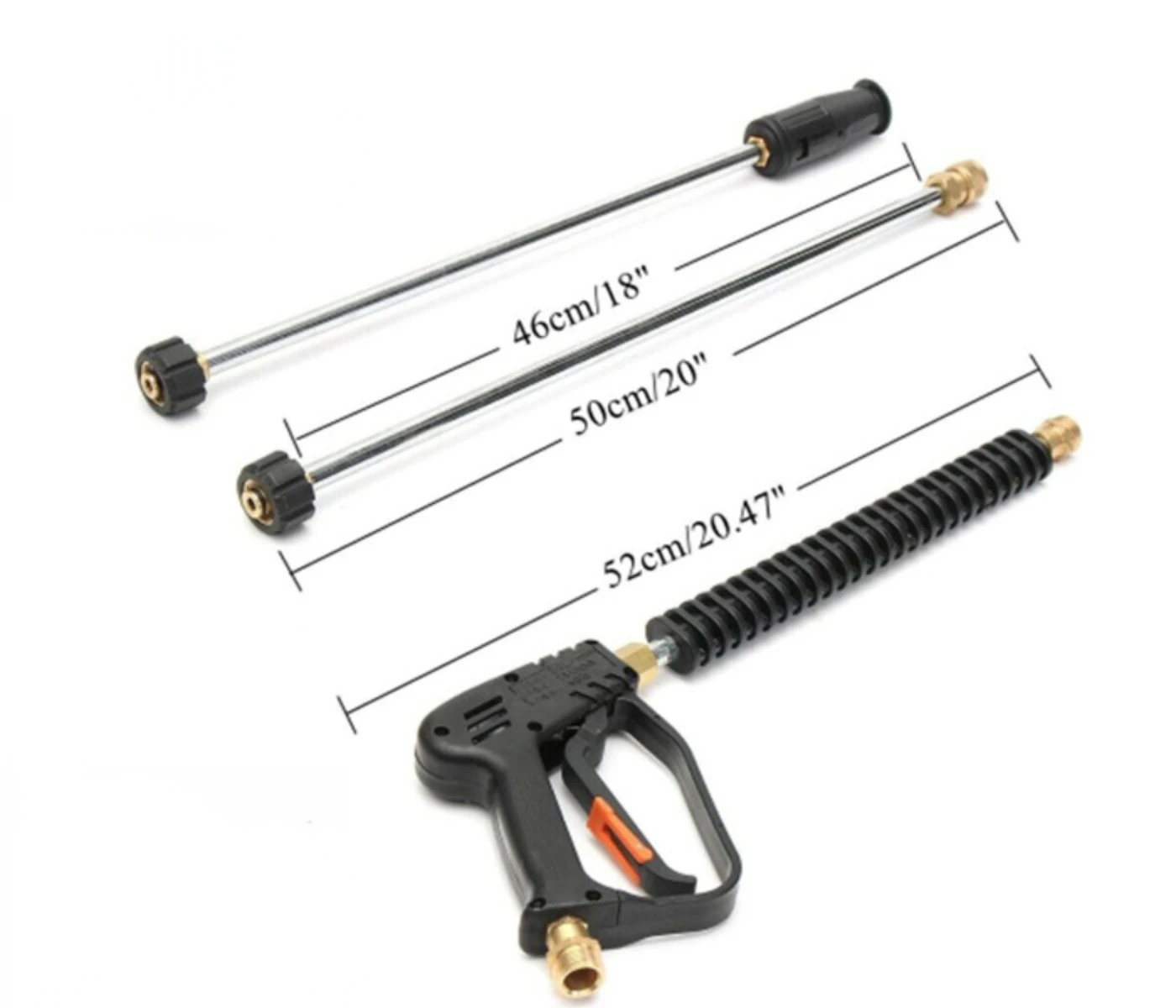 High Pressure Washer Gun for Karcher K2 K3 K4 K5 K6 K7 Car Wash 4000 PSI With 5 Spray Nozzles Inlet M22-14 Quick Connect