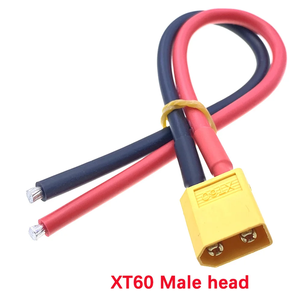 補助コネクタXt60,10cm,20cm,30cm,50cm,1m,オス/メス,延長ケーブル