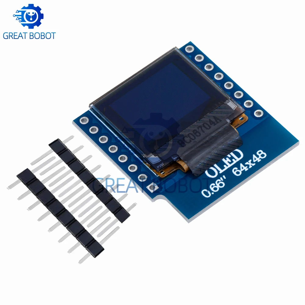 Модуль органического светодиода BS 0,66 дюйма для WEMOS D1 MINI ESP32, модуль Arduino AVR STM32 64x48, ЖК-экран 0,66 дюйма IIC I2C OLED
