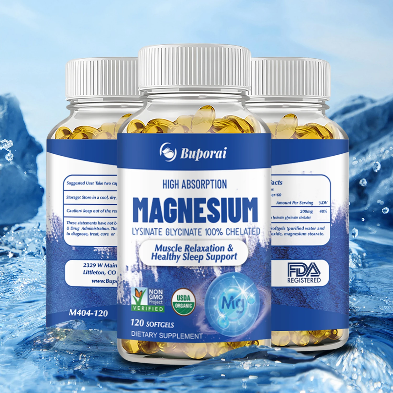Highly Absorbable Magnesium - Supports Bone Density and Muscle Relaxation, Promotes Healthy SleepSupplements