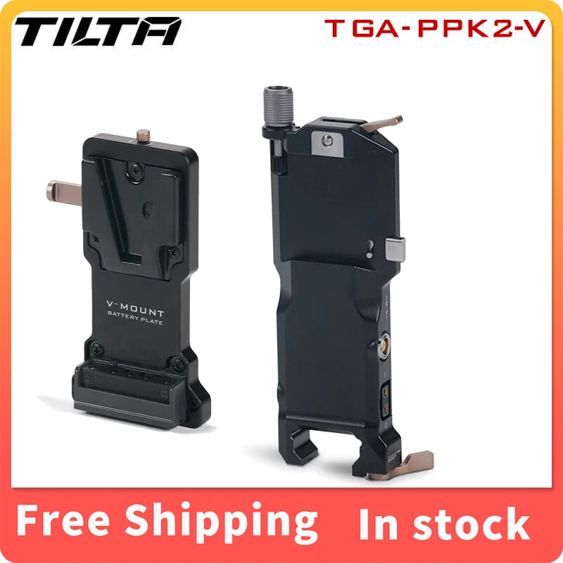 TILTA TGA-PPK2-V V Mount & Gold Mount Battery Plate Quick Release Power Pass-through Plate Kit For DJI RS3/rs3Pro/RS2