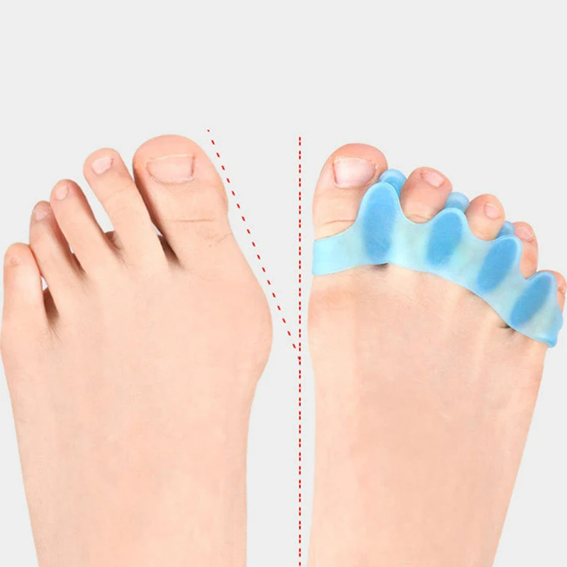 

1 Pair Finger Separator Corrector De Dedos Pedicure Tools Professional Pedicure Accessories Toe Support Toe Silicone