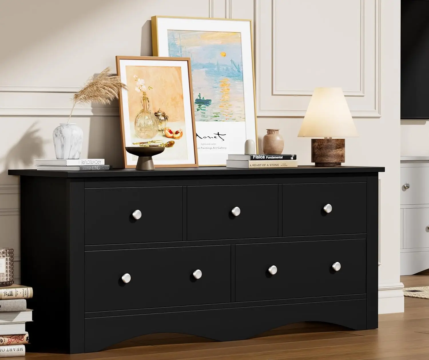 

Комод для спальни, 5-ящичный комод, деревянные комоды, широкий комод с ящиками, ящики для хранения, органайзер для хранения в шкафу