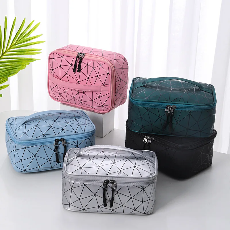 High Capacity Travel Cosmetic Bag Waterproof Women Makeup Bag Toiletries Organizer Storage Makeup Cases Zipper Wash Beauty Pouch