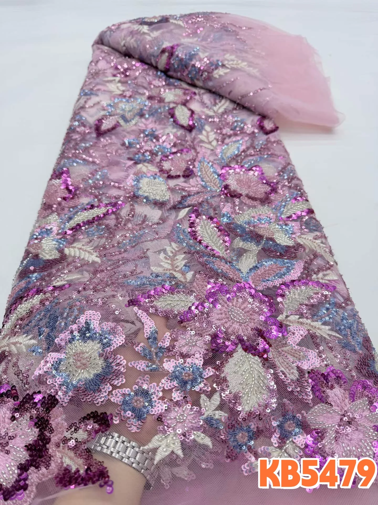 

Розовая кружевная ткань с блестками, зеленая блестящая ткань, нигерийская кружевная ткань, 5 ярдов, высокое качество, для пошива свадебных и праздничных платьев KB5480