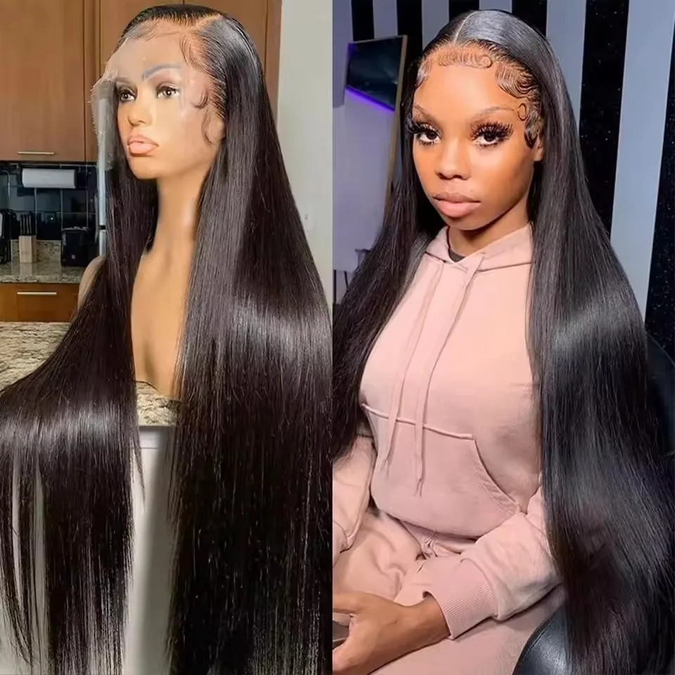 

Парик из натуральных волос с прямой текстурой, плотность 200, 13x6, с прозрачной HD-основой 13x4, длина 30-40 дюймов, предварительно выщипанные волосы