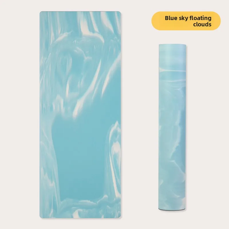 Color Block PU Rubber Yoga Mat Thick Non Slip Natural Rubber Luxury Mat Wholesale Yoga Mat Thick Workout Mat Exercise Mat
