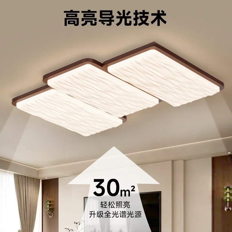 Светильник для гостиной в средневековом стиле, потолочный светильник, бесшумный светильник для спальни в японском стиле, орех для проживания в семье в американском стиле ретро