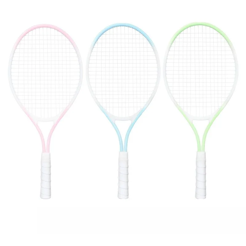 21 بوصة مضارب تنس للأطفال الوالدين والطفل سبائك الألومنيوم خفيفة الوزن مضرب التدريب الرياضي واحد المبتدئين في الهواء الطلق جديد