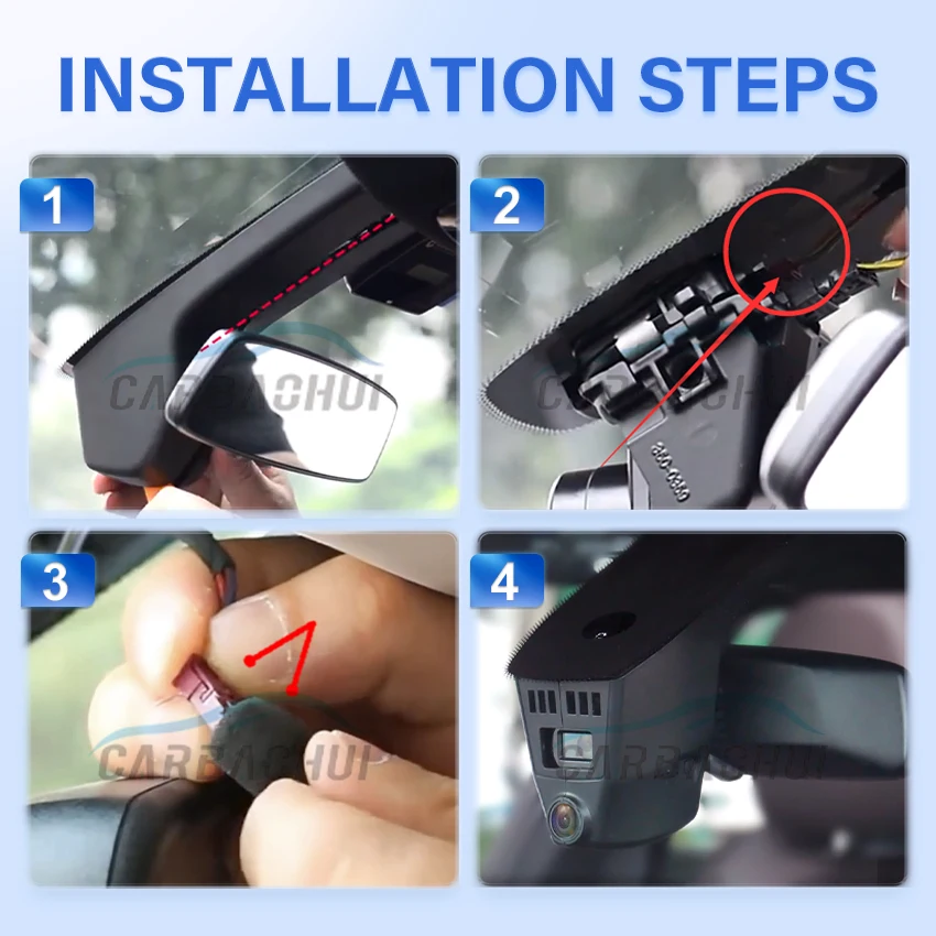 4K Front And Rear Cam Wifi Dash Cam For BMW X5 F15 X6 F16 X3 F25 X4 F26 X5M F85 X6M 2017~2022 Plug And Play Car DVR DashCam