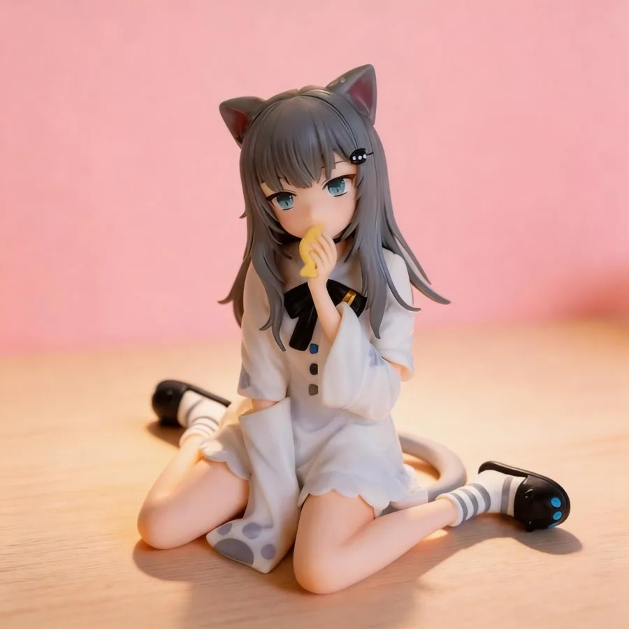 

Anime Amanchu! Nachoneko Figure 12cm GK Statue Collectible Model Toy Desktop Ornament for Fans Home Decoration
