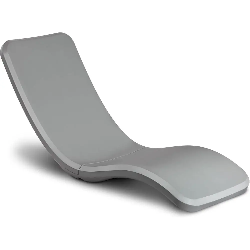 in Pool LounChair - Waterproo & Weighted ChaiLounr - Outdoor Pool urniture or Patio or in aja Shel - Gray