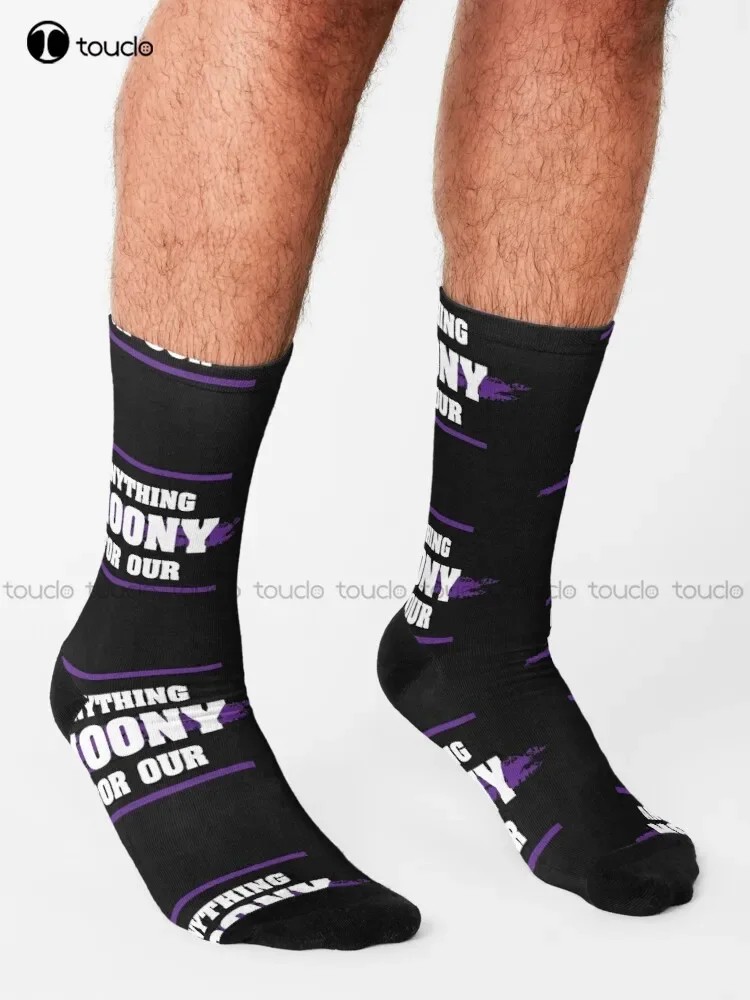 New Anything For Our Moony 4 Socks Soccer Socks Personalized Custom Unisex Adult  Teen Socks Halloween Christmas Gift image 2