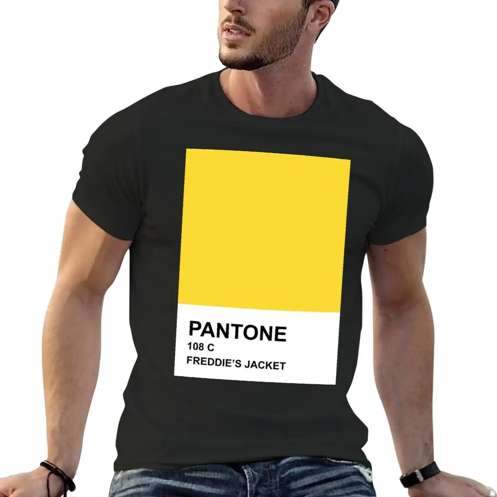 PANTONE Freddie's Jacket T-Shirt man clothes graphic t shirt vintage customs design your own quick-drying mens t shirt