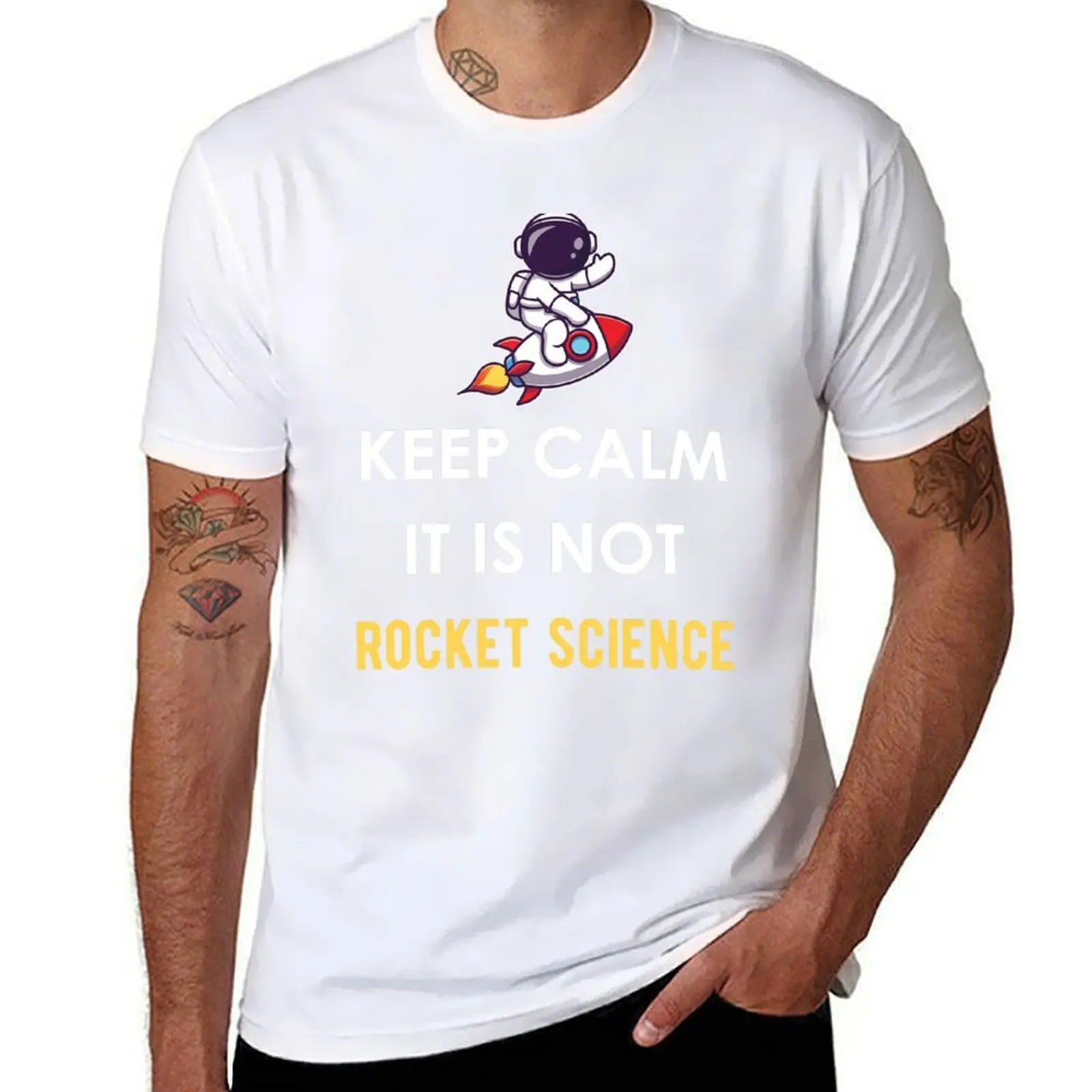 

Keep Calm It Is Not Rocket Science - Funny Sarcastic Scientist Sayings and Jokes T-Shirt man tshirt man t shirts graphic T-Shirt