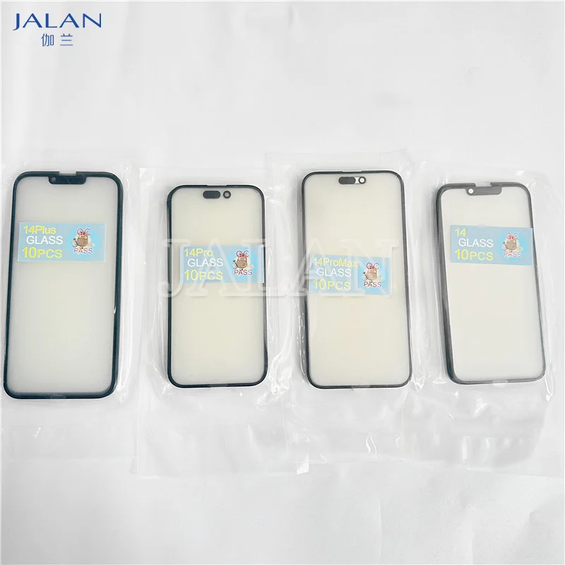 

10pcs Glass WIth OCA Glue Spare Part for iPhone 14 14Pro 14Plus 14Pro max Cracked LCD Touchscreen Panel Replacement Repair